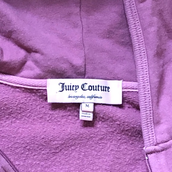 Juicy Couture Pink Cotton-Blend Zip Jacket W/Hood - Picture 2 of 4